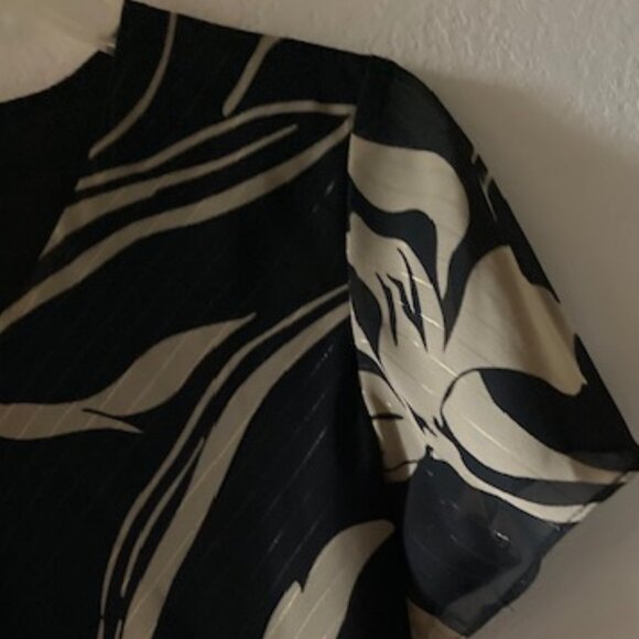 HONOLULU LAUREN MICHELE MADE IN HAWAII ALOHA TOP BLOUSE CALLA LILY SWEET SEXY L - Picture 5 of 10